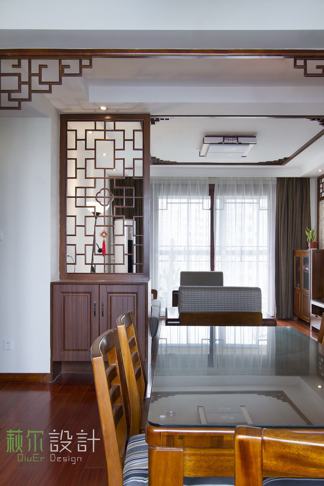 湖畔府邸·现代中式混搭家居设计-38