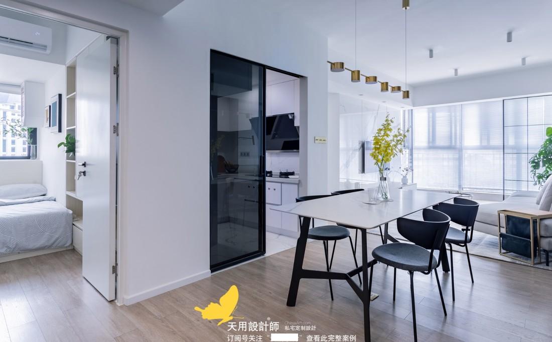 北欧现代简约风,两房改三房的实用与颜值在线设计-18