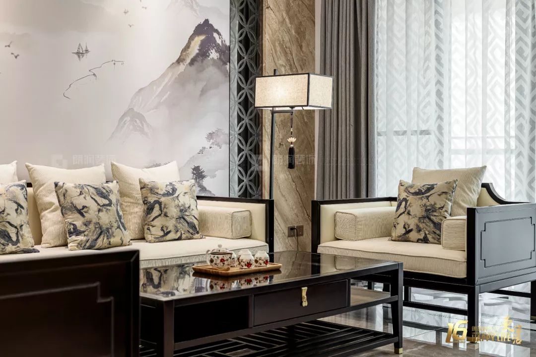 成都龙湖听蓝湾新中式家居设计,优雅轻奢致敬历史传承-56