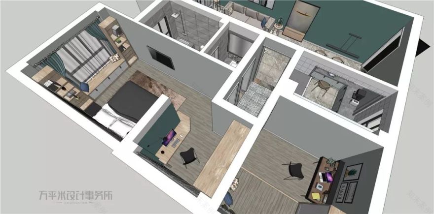 97 平现代女性公寓,紧凑空间变开阔-23