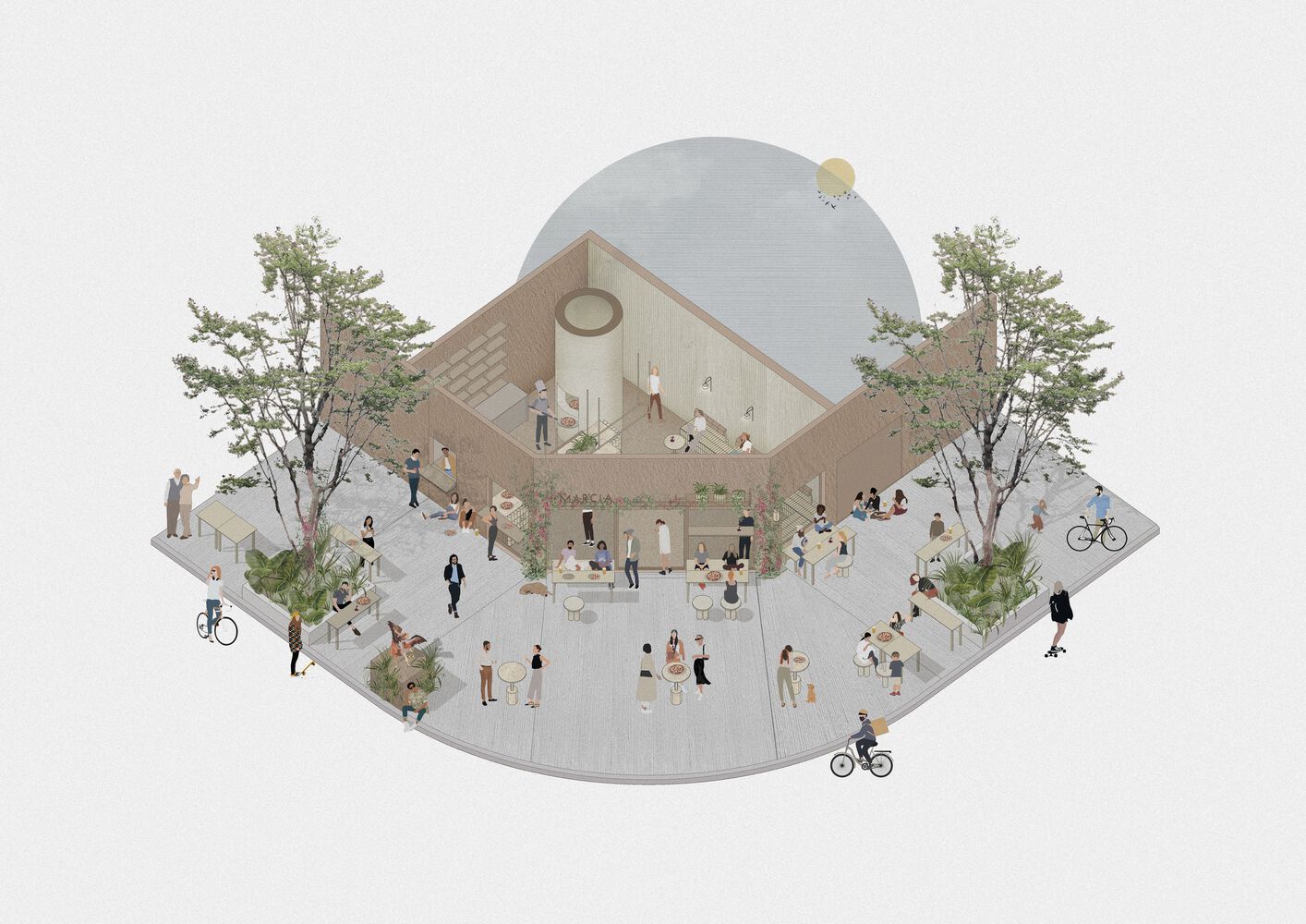 阿根廷 Villa Urquiza 区 Pizzería Marcia 餐厅设计,传统与现代的完美融合-19