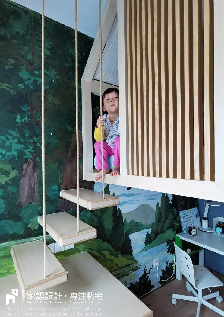 广州家语设计 · 童话镇平层 · 温馨,创意与自然的居家空间-26