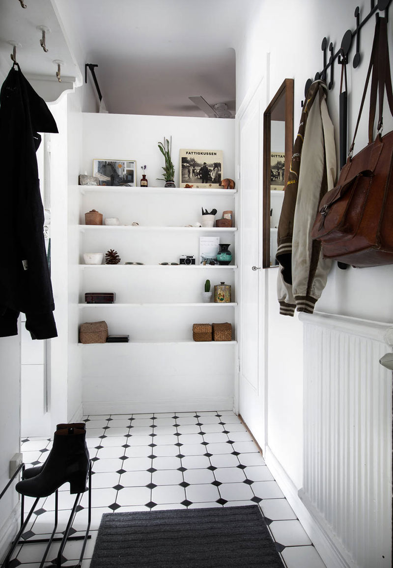 斯德哥尔摩 39 平米小公寓，绿色调客厅惊艳设计-15