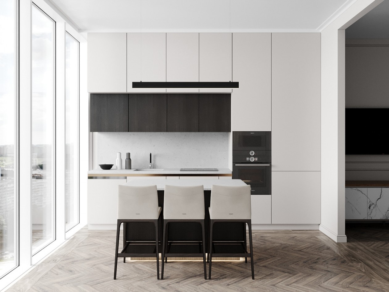 90㎡ 白色系空间设计-8