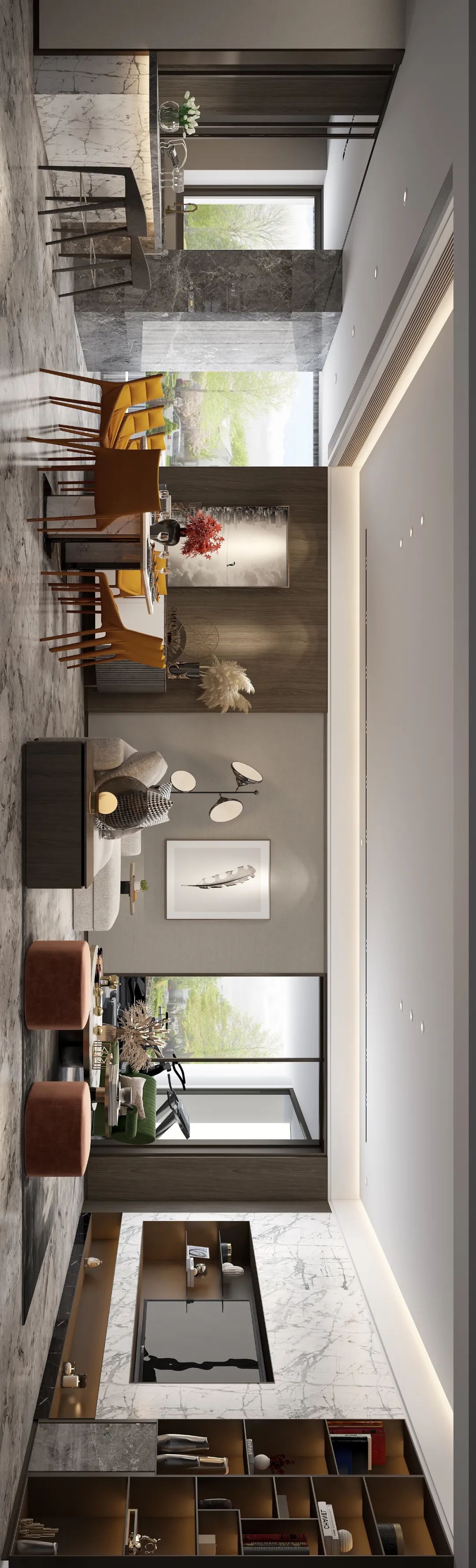 国博新城 278㎡现代家居,浪漫空间与生活细节的完美融合-23