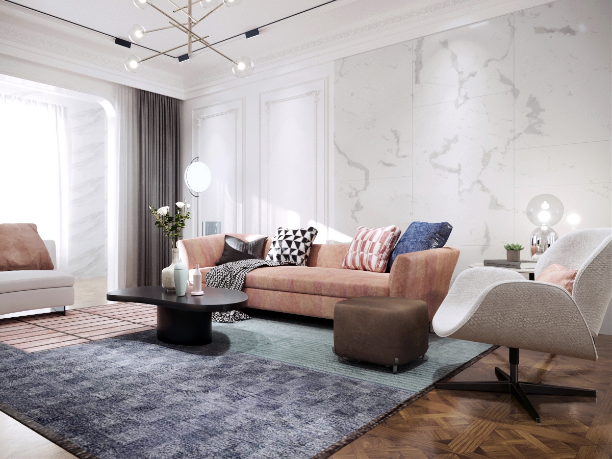 现代法式空间，温馨浪漫的简约艺术-5