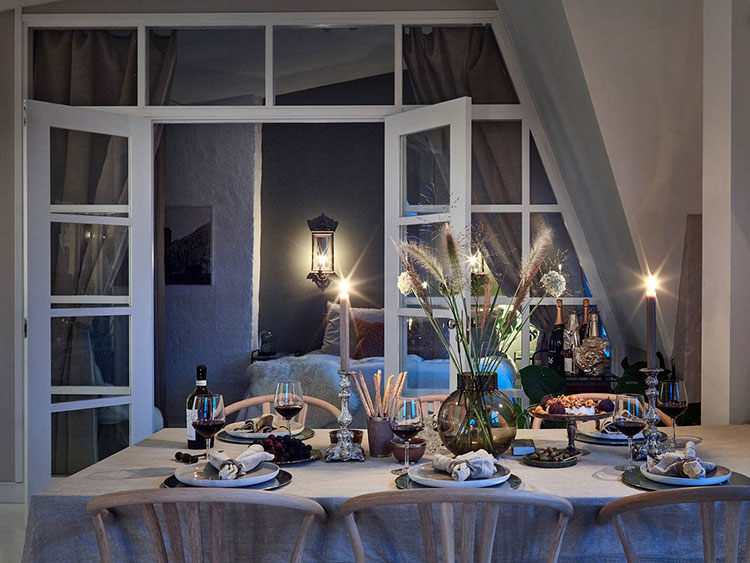 独特拱窗的斯堪的纳维亚风格阁楼公寓-21