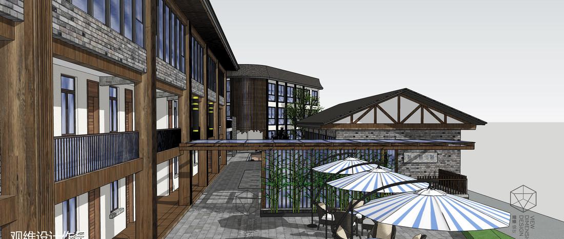 融合原木与现代的民宿改造设计-10