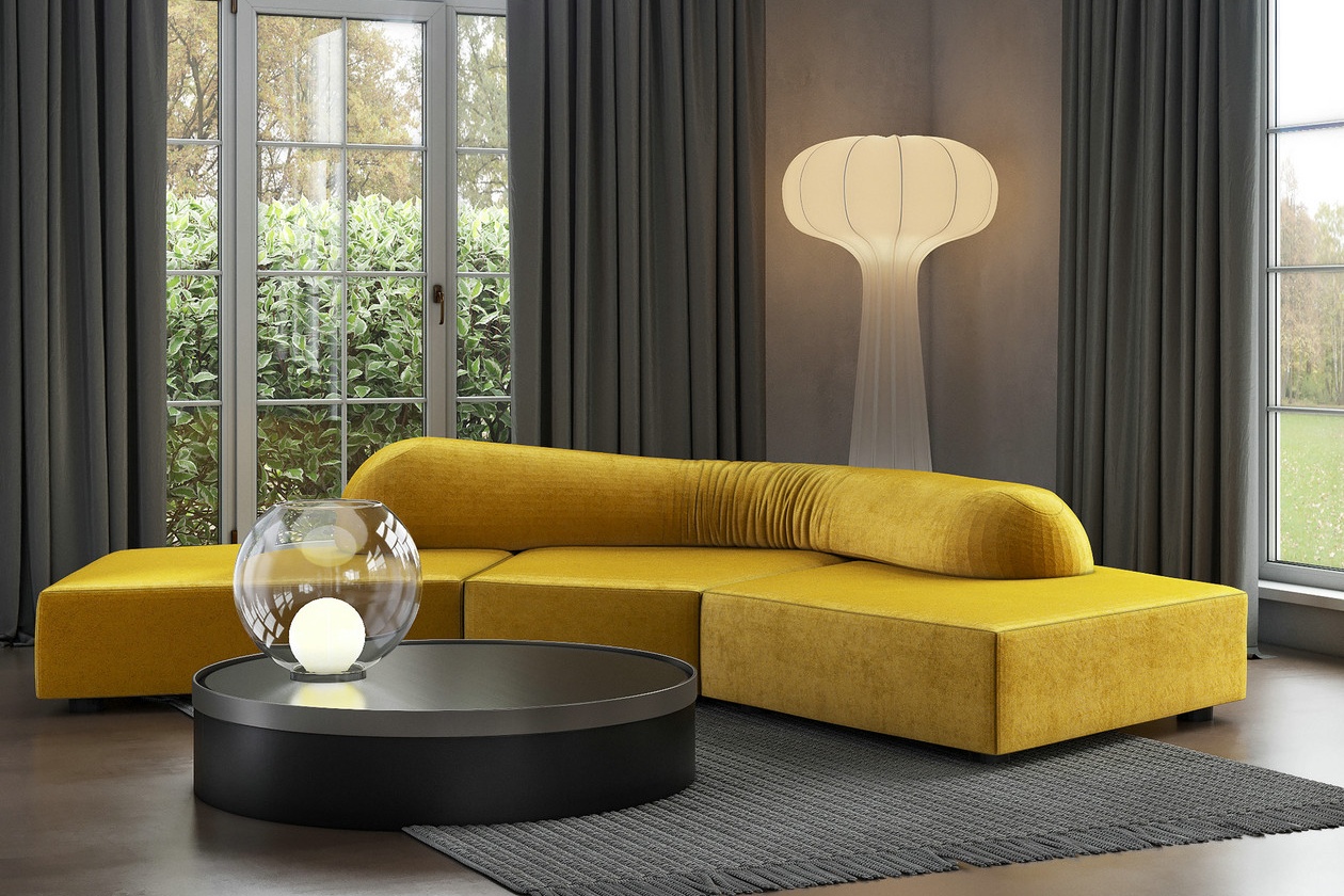 200㎡黄色系公寓设计-0