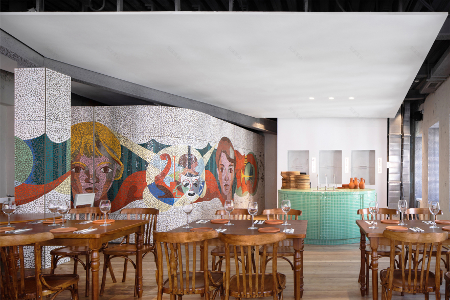 哈恰普里和葡萄酒内饰丨俄罗斯莫斯科丨Pravda Bureau + Elena Lokastova-22