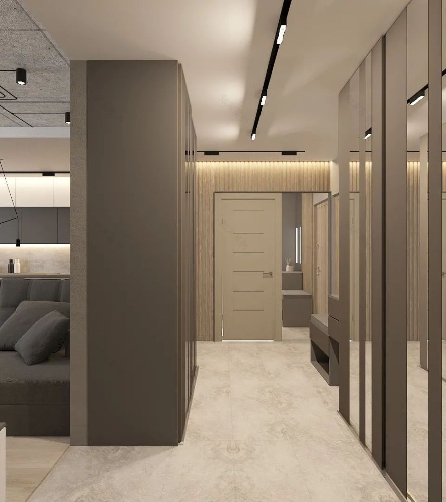 现代简约风的木质公寓丨Taras Belik-54