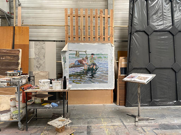 Jeunes Garçons pêchant（少年钓鱼图放大绘制）-5