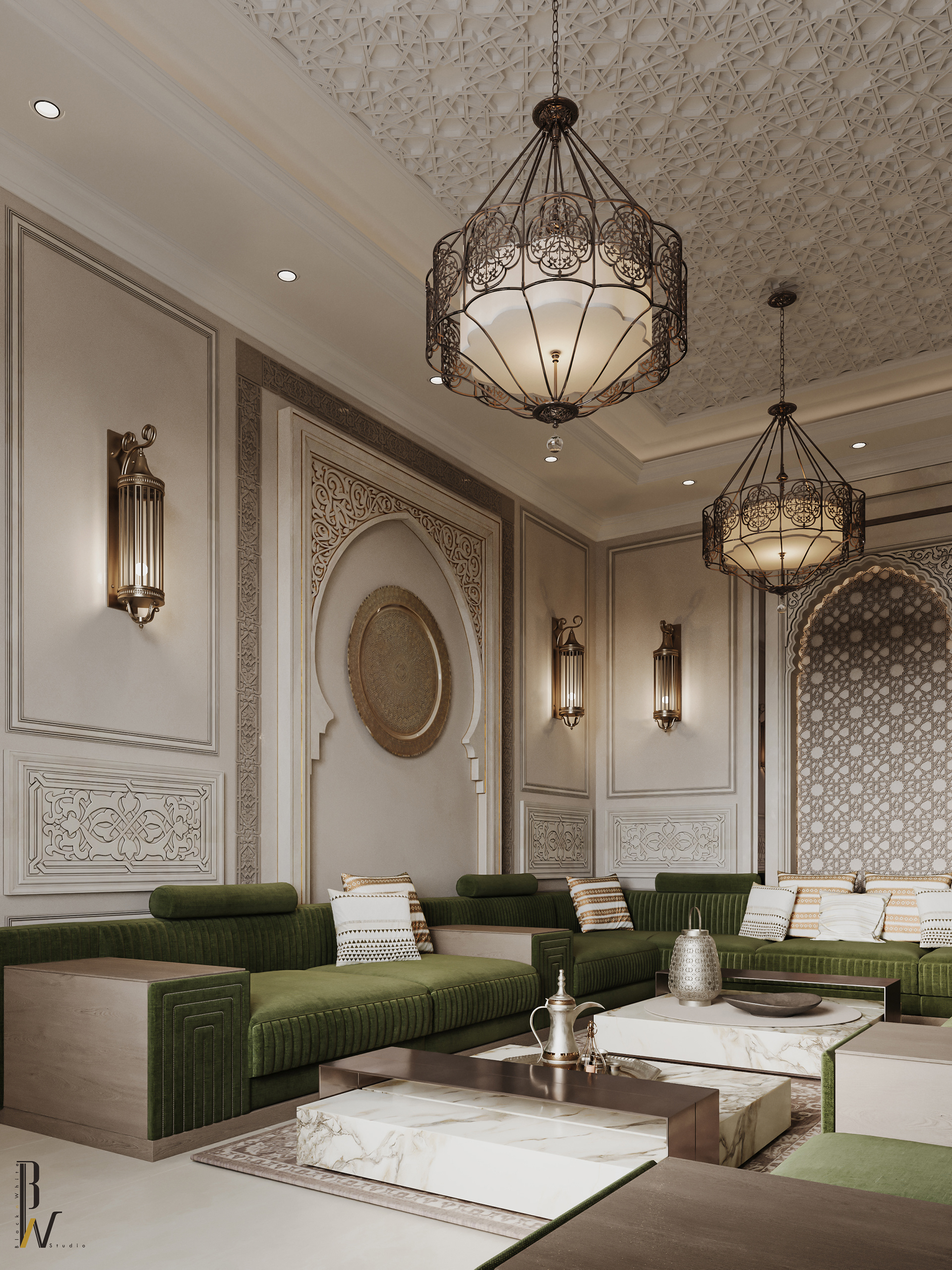 安达卢西亚阿拉伯语议会丨沙特阿拉伯丨Black N White-11