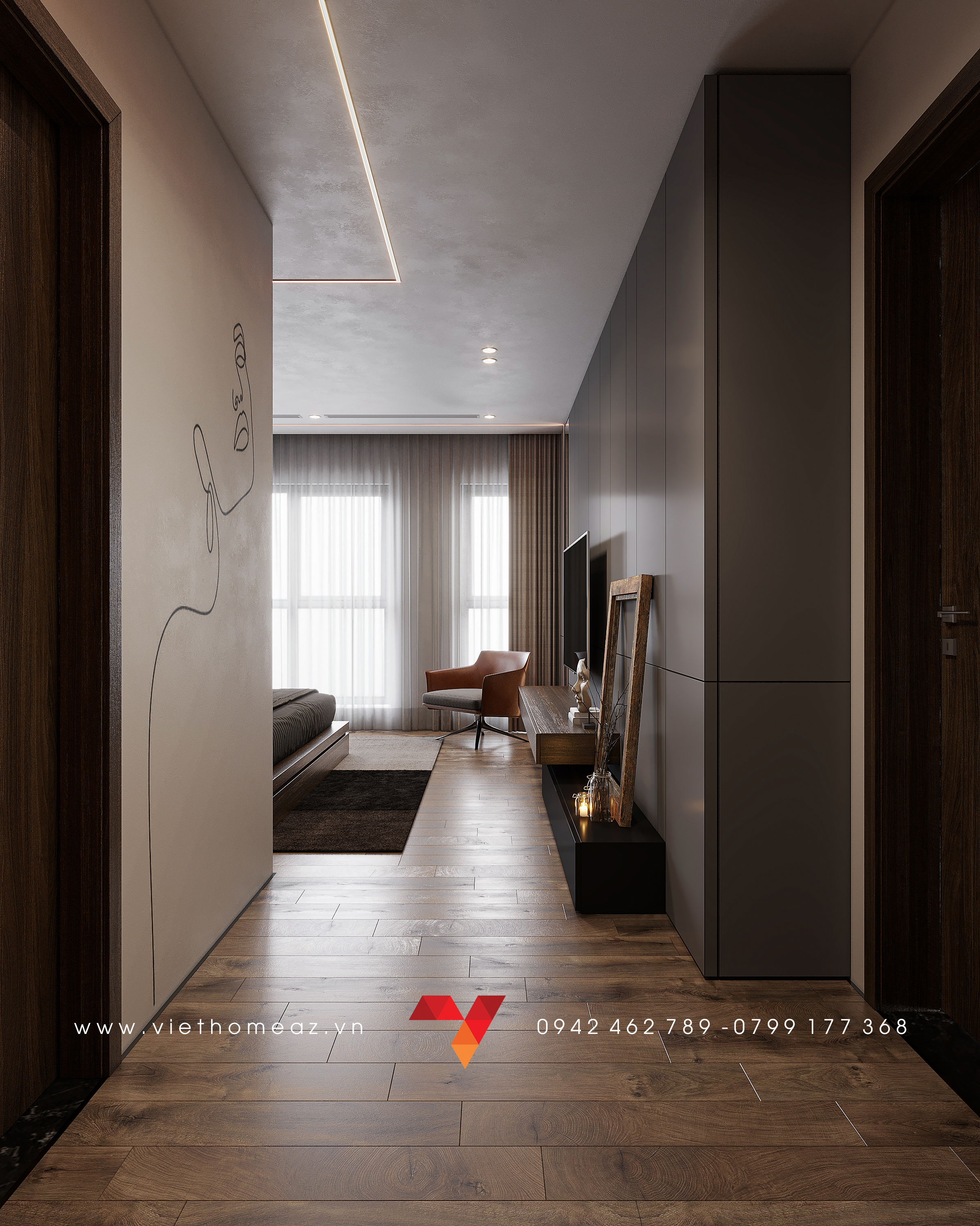 The Terra An Hung 公寓室内设计丨越南河内丨VietHome 建筑与室内设计公司-24