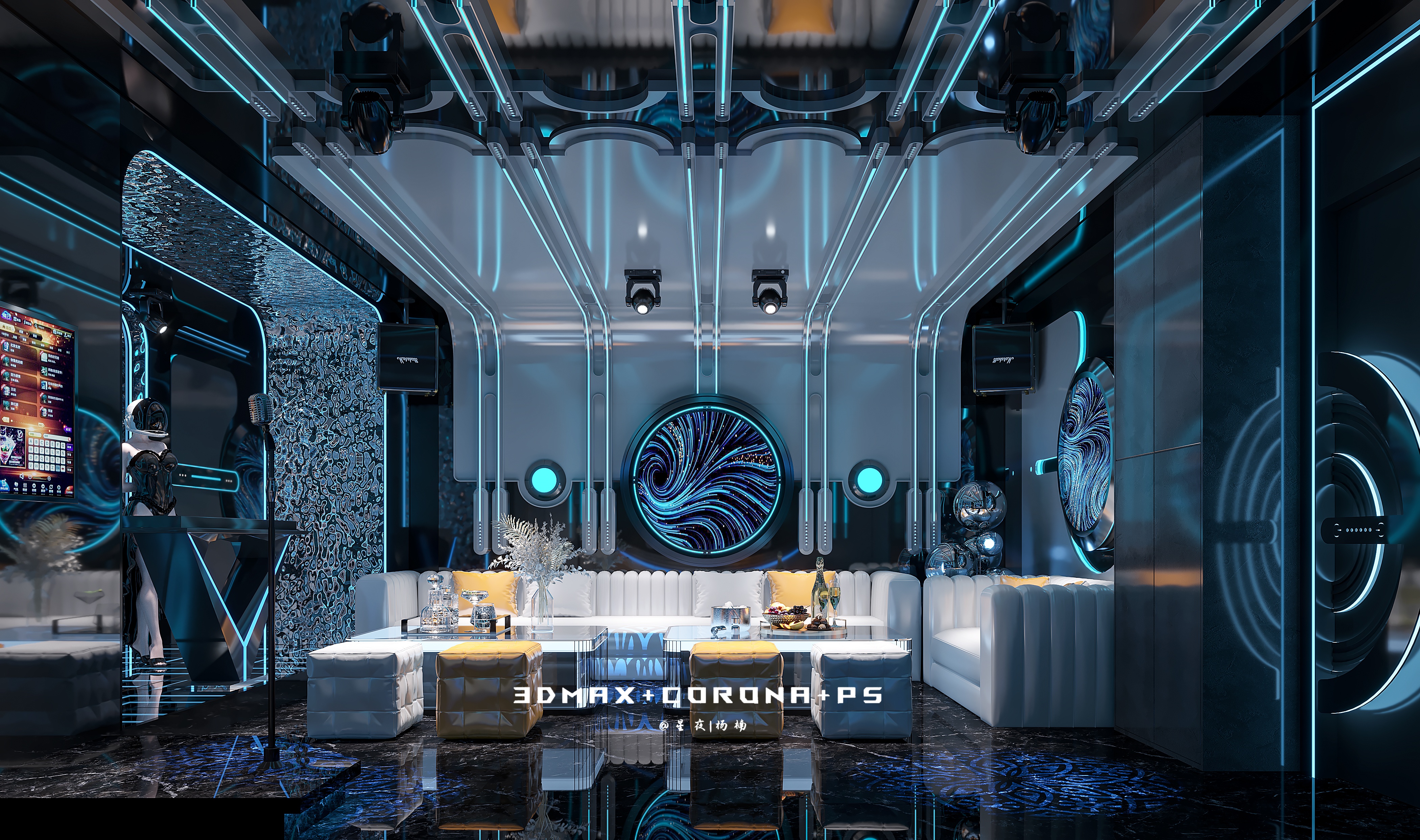 潮流碰撞 以独特的方式打破禁锢，KTV娱乐空间设计-8