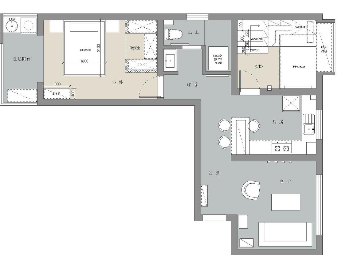 小户型大三房 | 空间改造与功能升级-14
