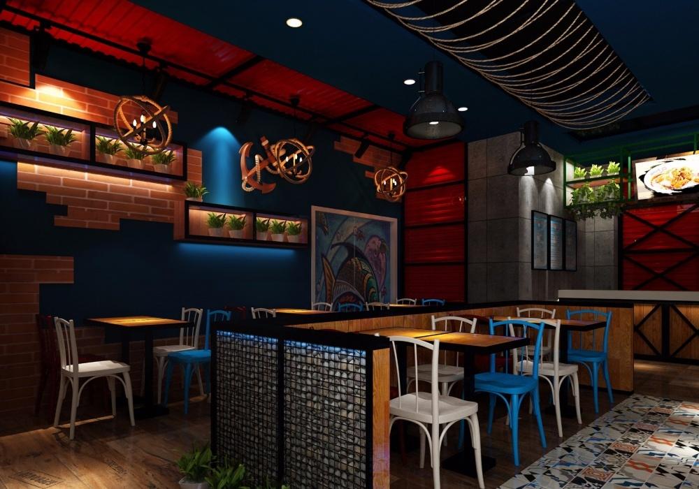 
榆次万达五谷鱼粉店设计图 -4