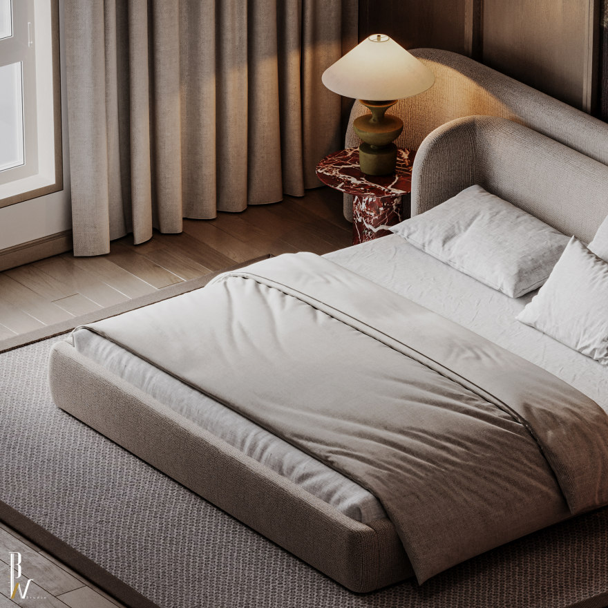 卧室设计丨阿联酋丨Black N White-12