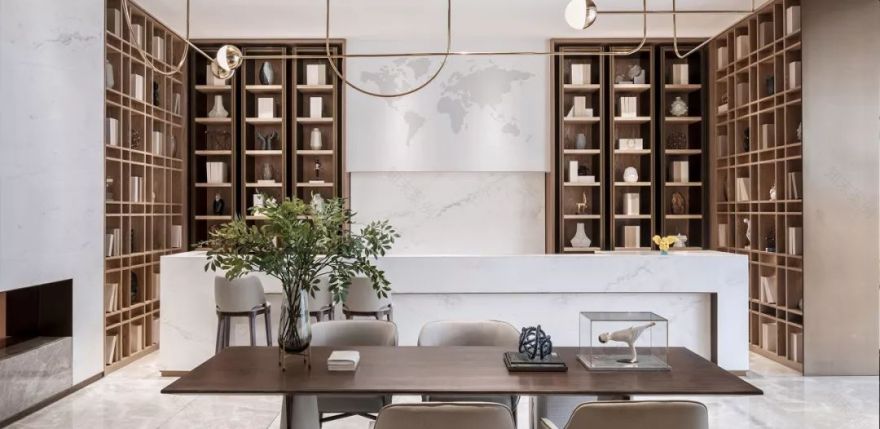 上湖嘉园营销中心 | 光影空间的人与景对话-85