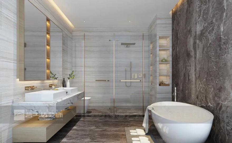 华润天合独栋别墅现代轻奢风格设计-13