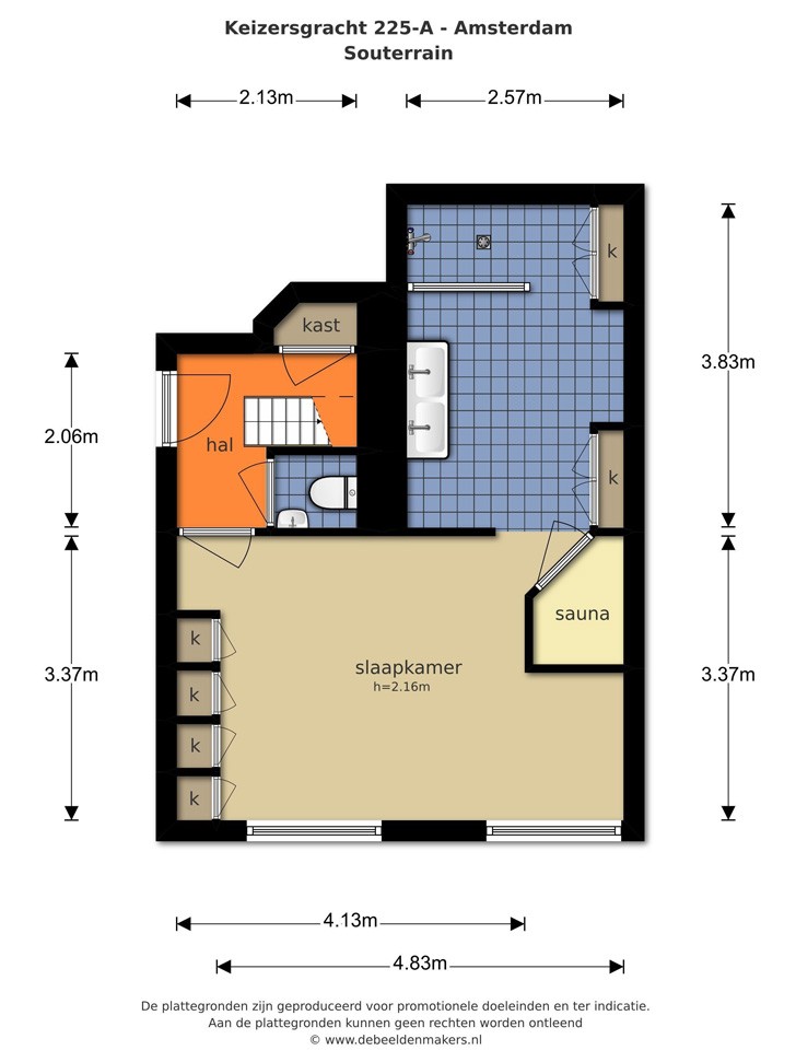 阿姆斯特丹运河美景公寓（96 平米）-16