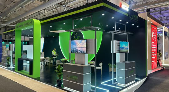 绿色圆形展位丨Real-10