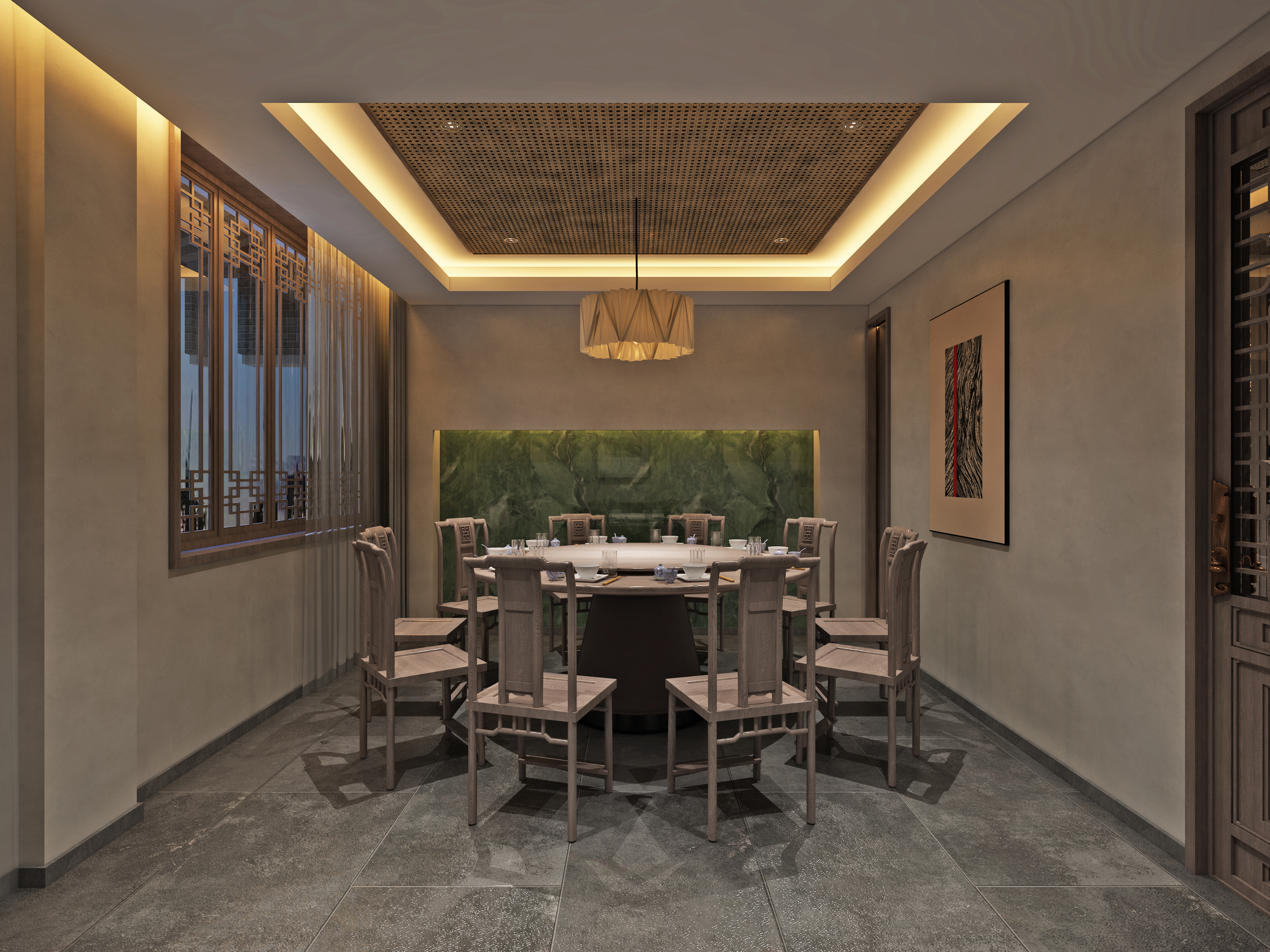 贾五熬鱼店铺室内设计-58