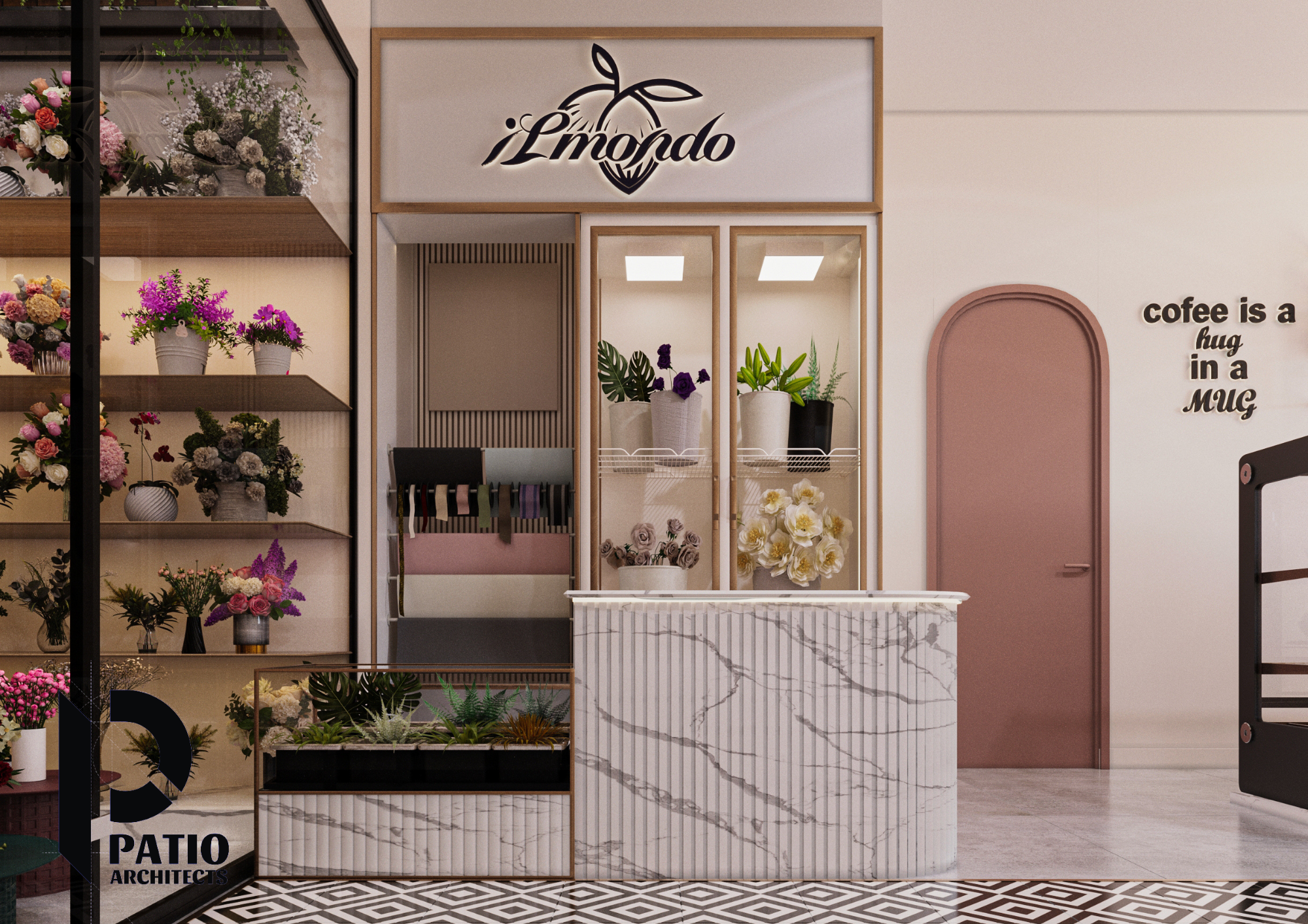 鲜花巧克力商店丨PATIO ARCHITECTS-9