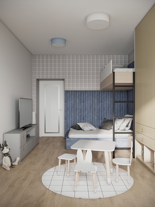 108㎡灰色系住宅设计-14