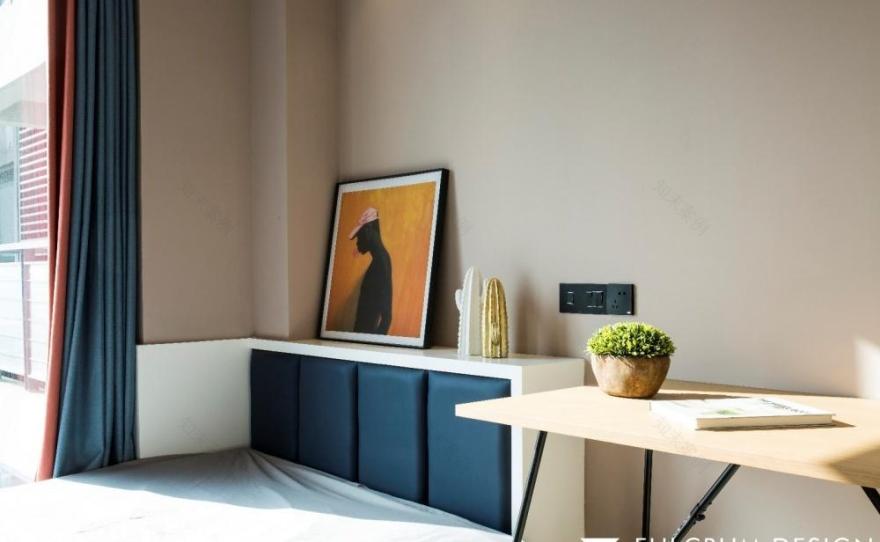 90 后小姐姐的现代独居空间 | 拆墙扩景,主卧套房,黑白书房-23