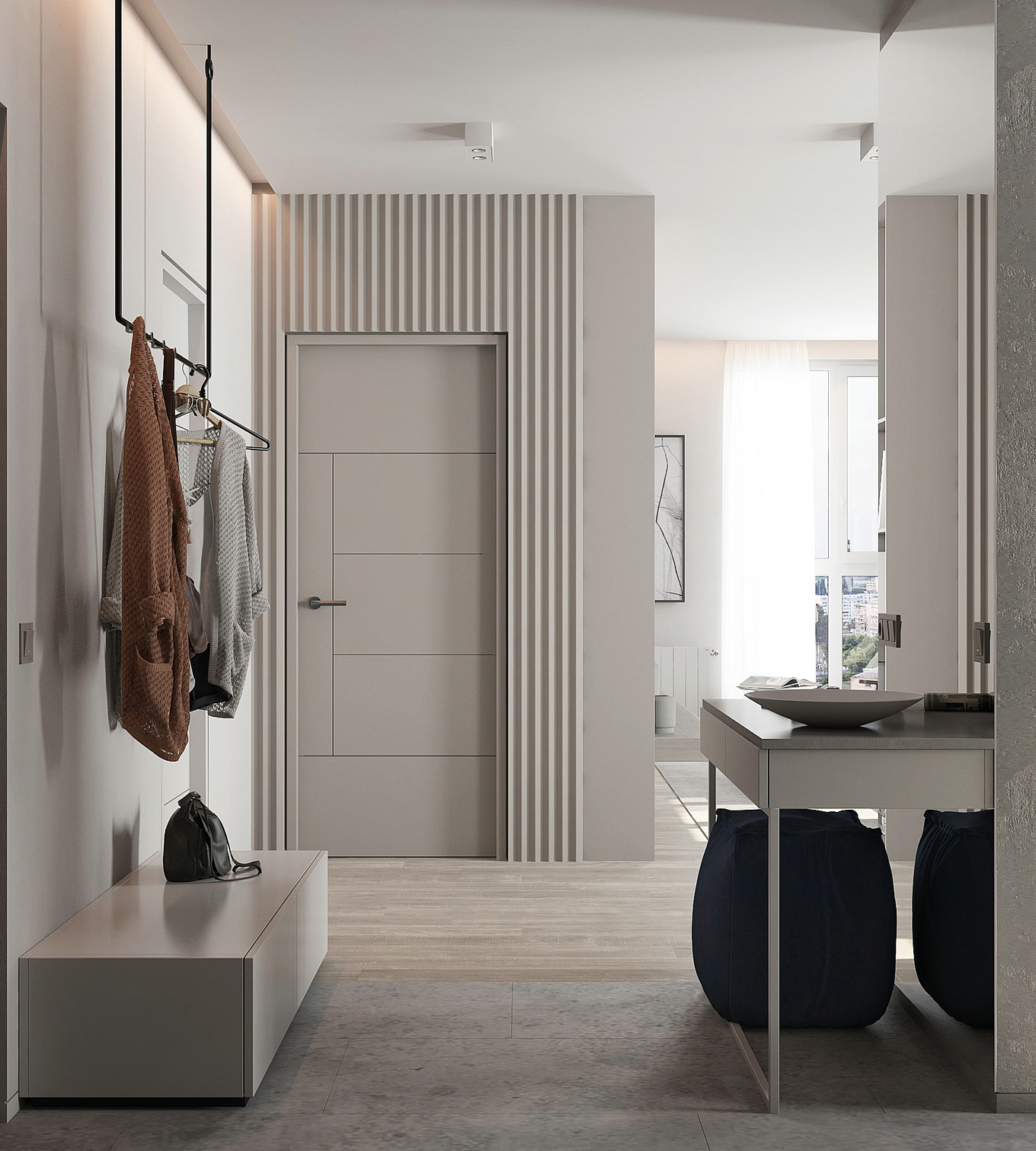 夏日清凉的清新冷色系室内设计-38