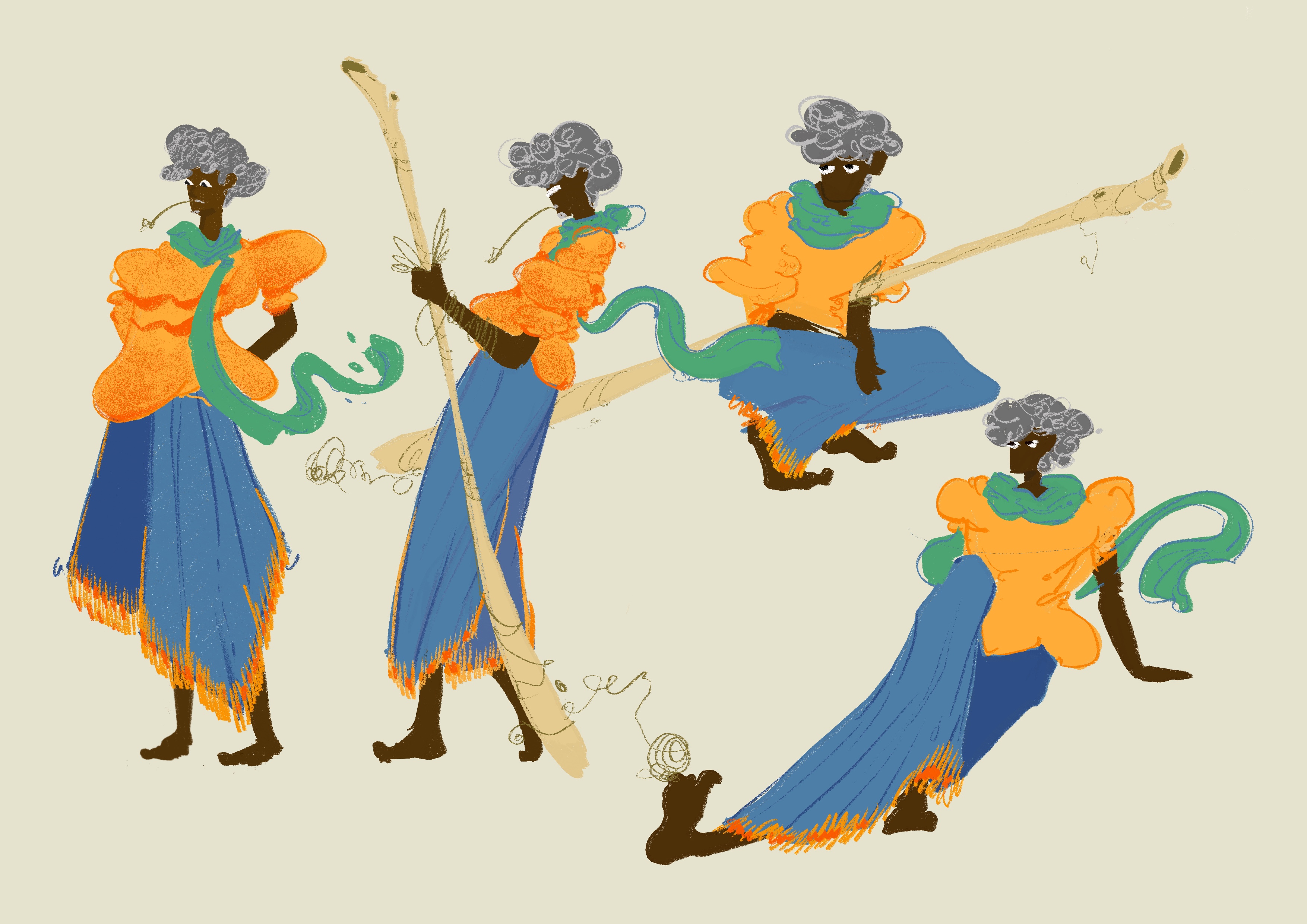 Weird Tarot Reader Character Design-6