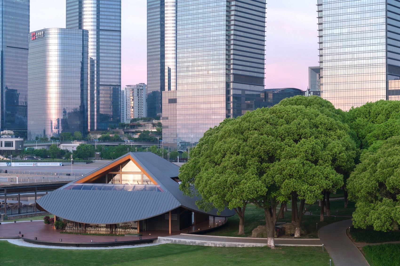 金鸡湖1号驿站，苏州 / 繁星建筑工作室-13