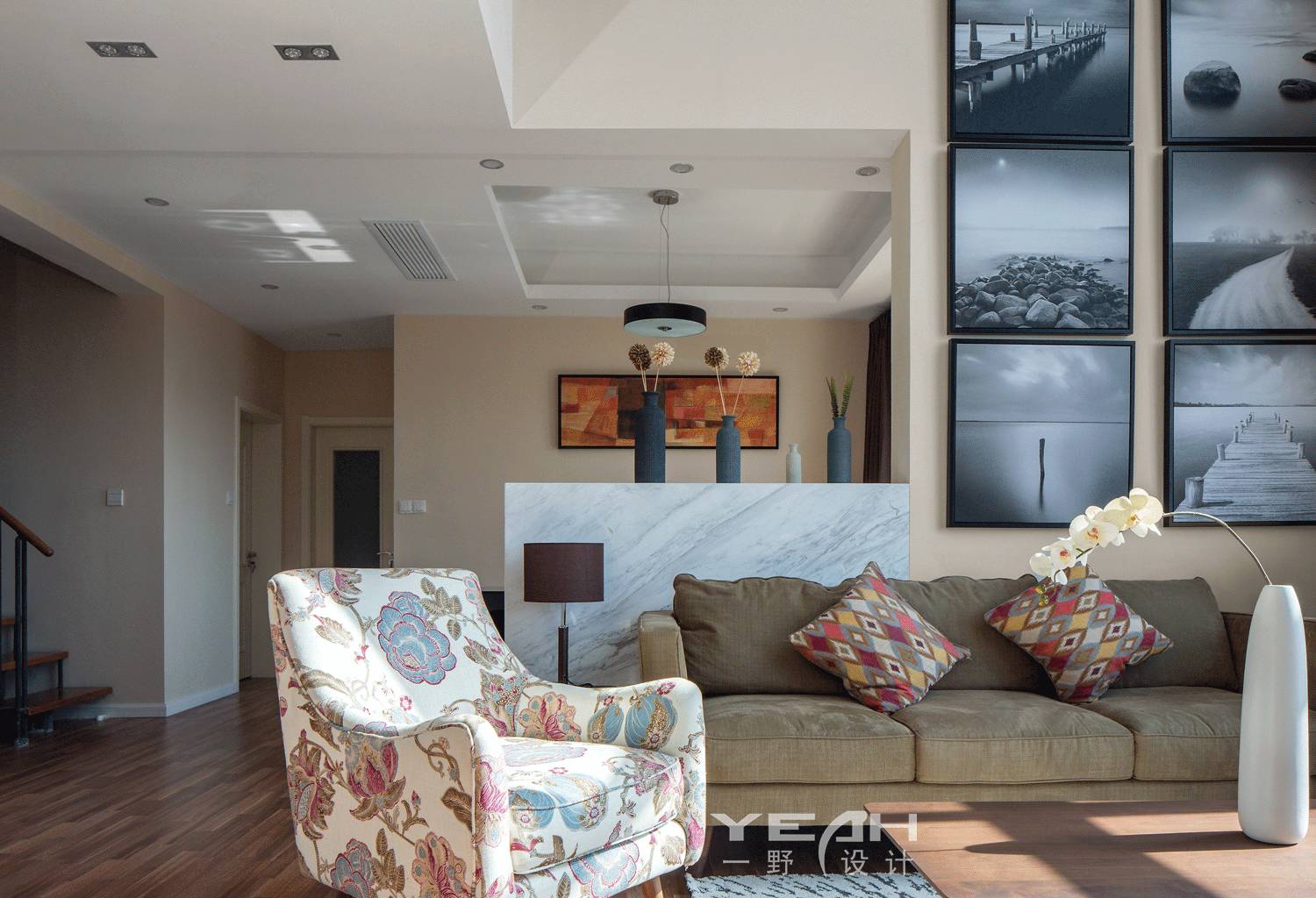 简约大气,美式风情——一野设计打造东湖大郡 180㎡复式美居-16