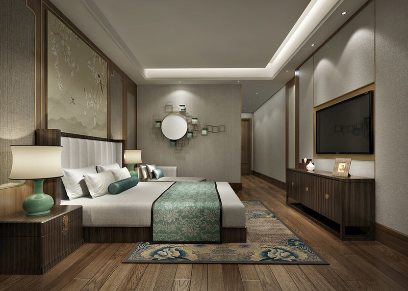 别墅中式风格室内装修设计案例效果图2-3