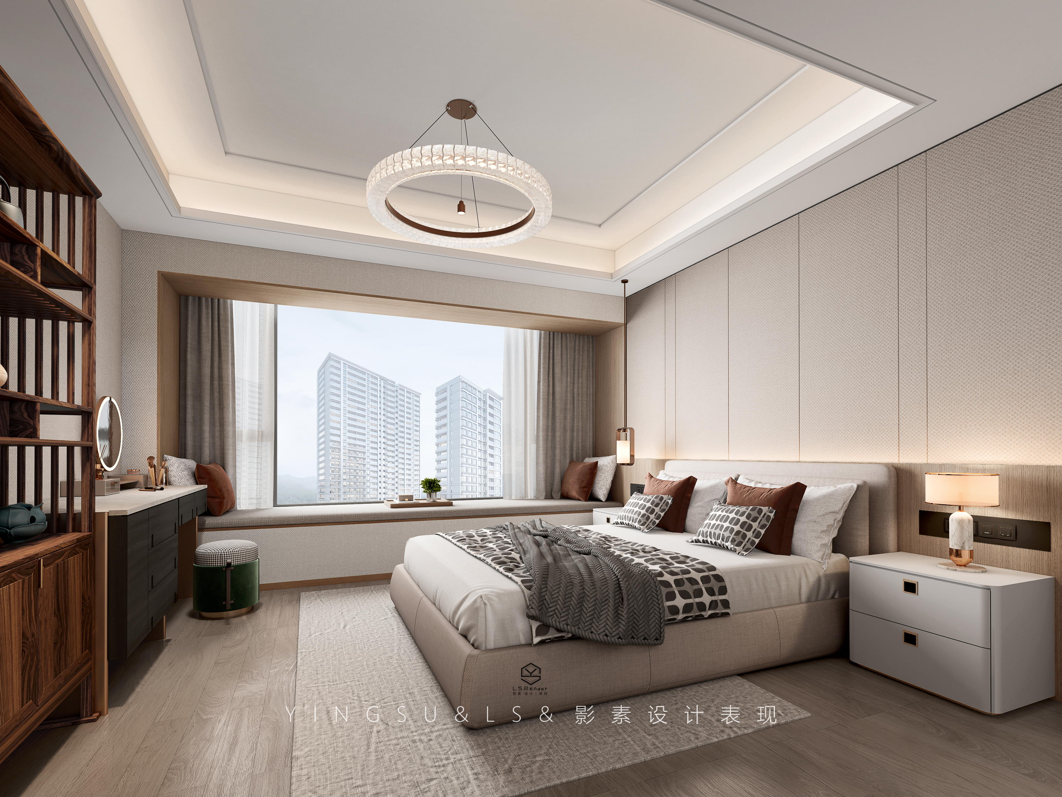 影素设计 • 大平层客餐厅设计表现-8