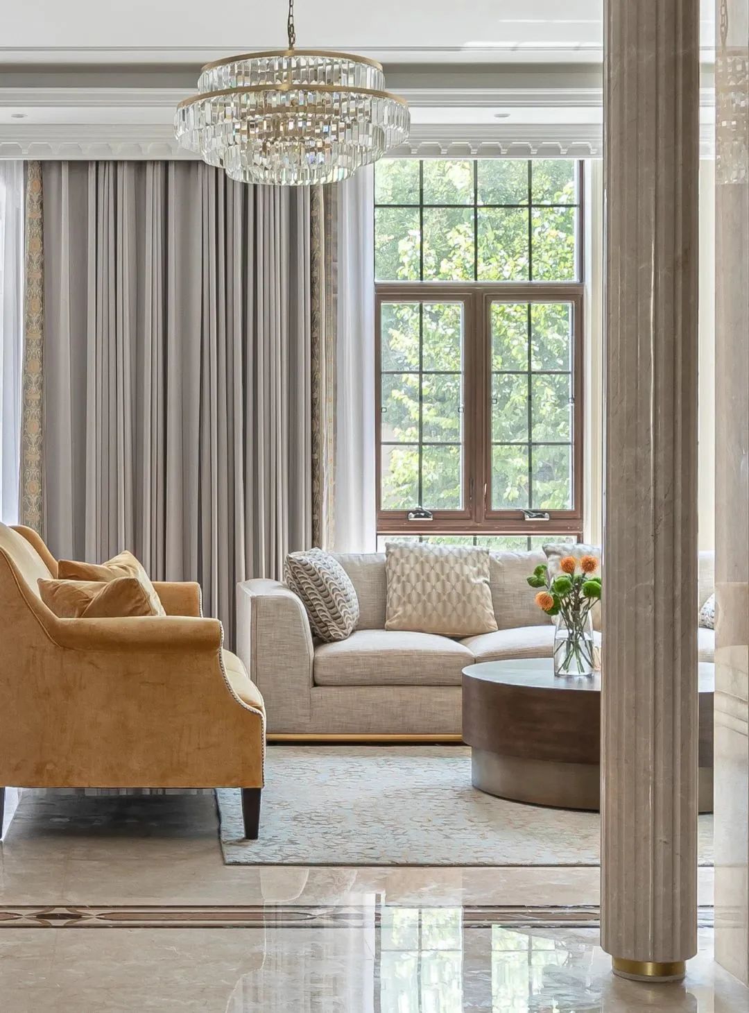 东郊华庭轻奢别墅设计丨中国北京丨尚层别墅装饰-1