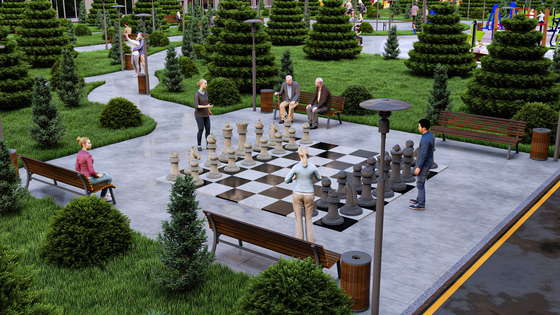 小区景观丨阿塞拜疆-16