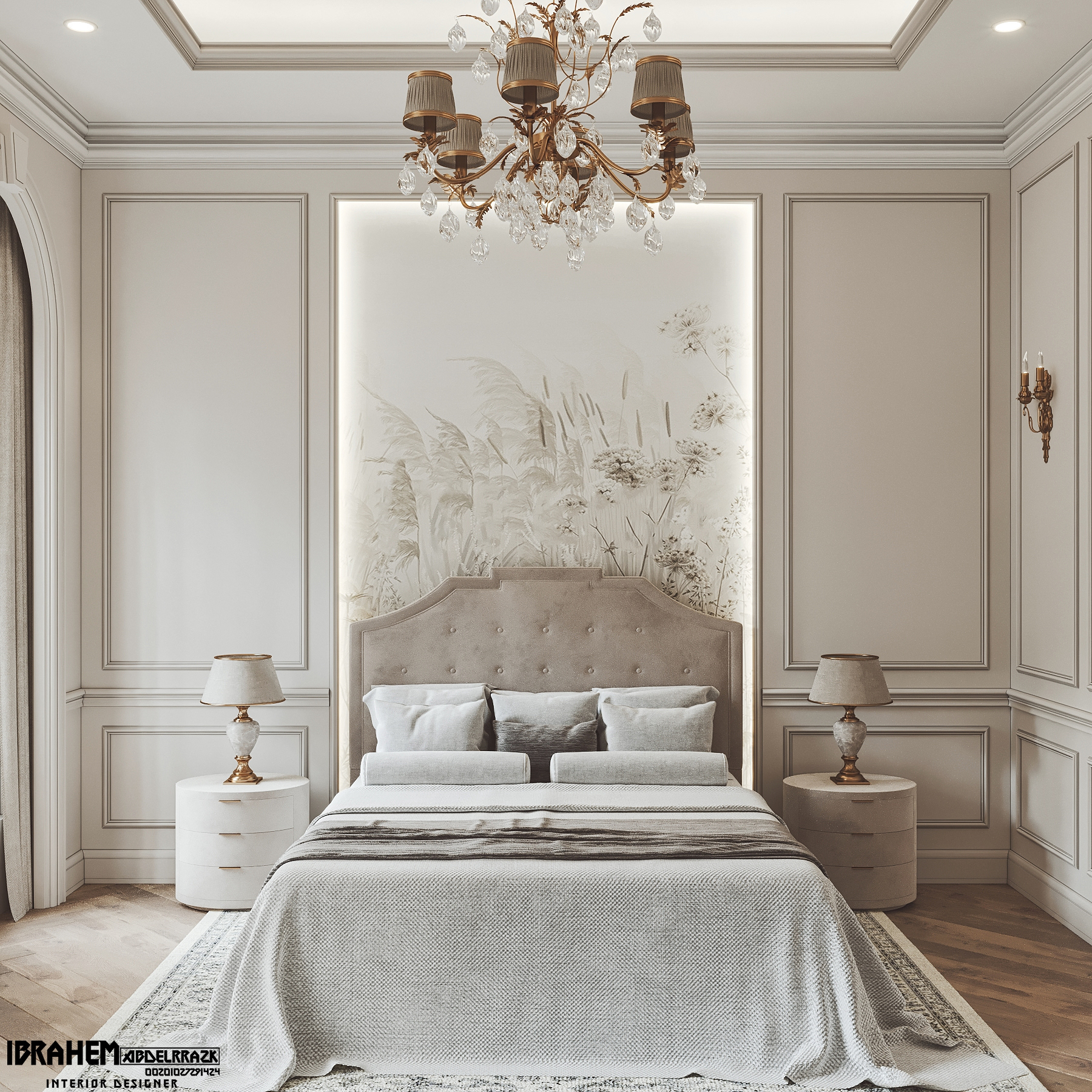 豪华卧室设计丨IBRAHIM ABDELRAZK-1