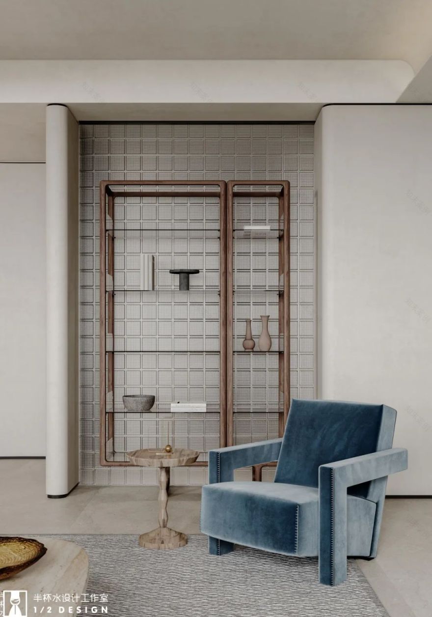 泊蔚法式现代风室内设计丨半杯水工作室-9