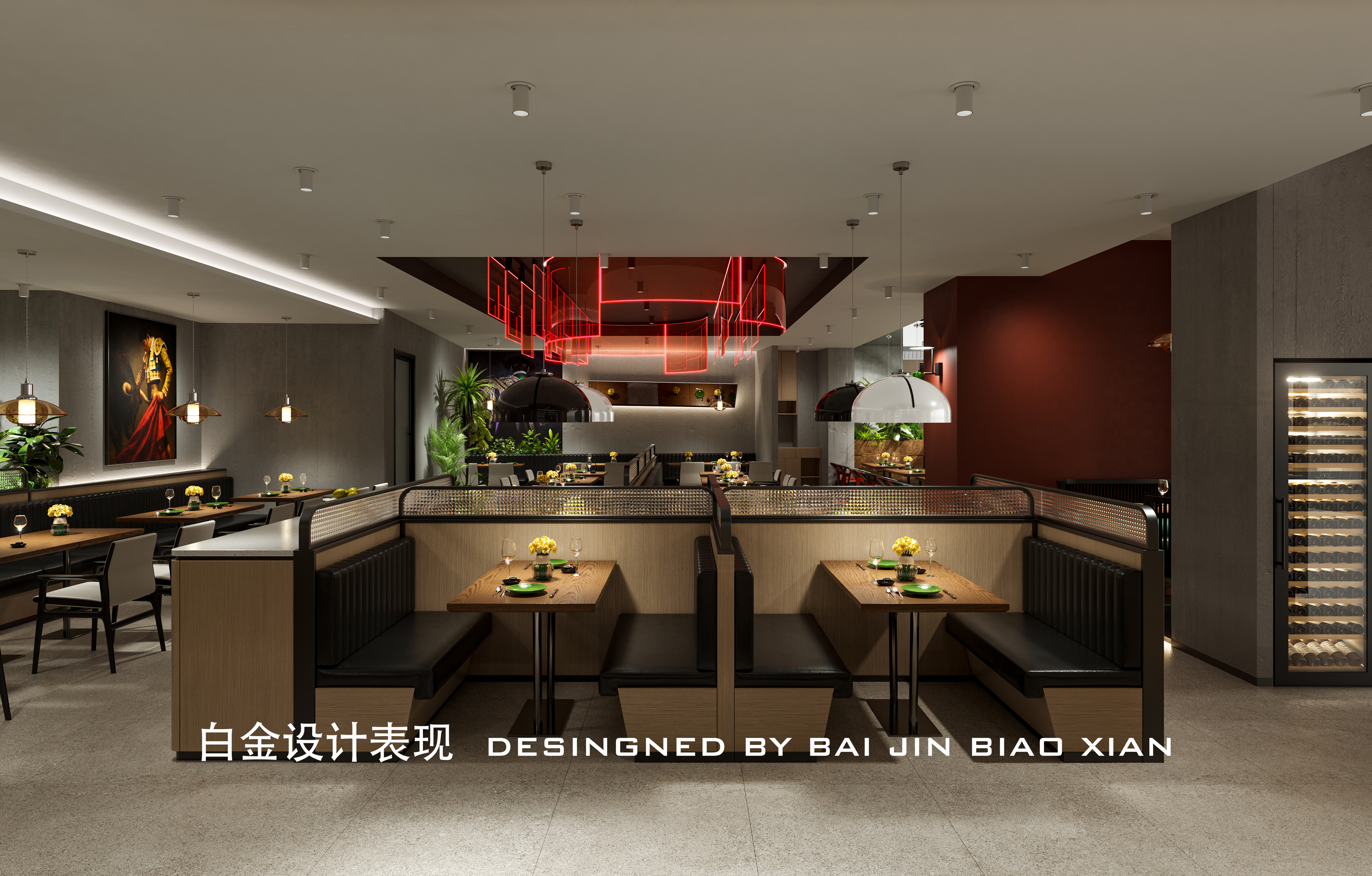 牛排餐厅 牛排店 餐饮空间 工装餐厅 餐饮店-2