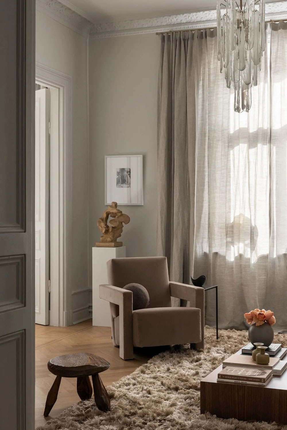 斯德哥尔摩 19 世纪房屋内精致的现代公寓-8