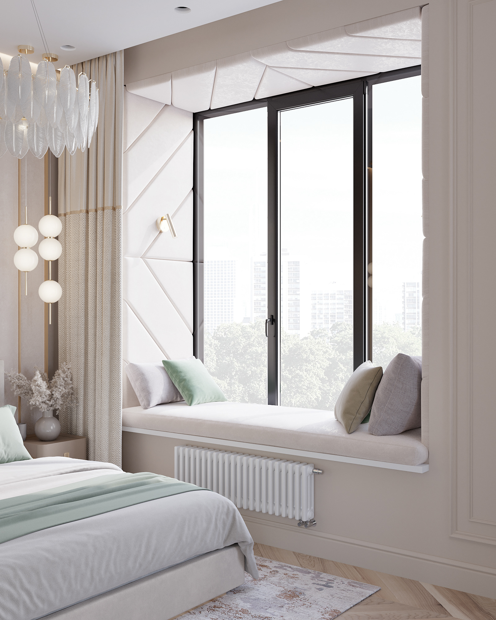 温馨主卧室设计丨@wanted_design-7