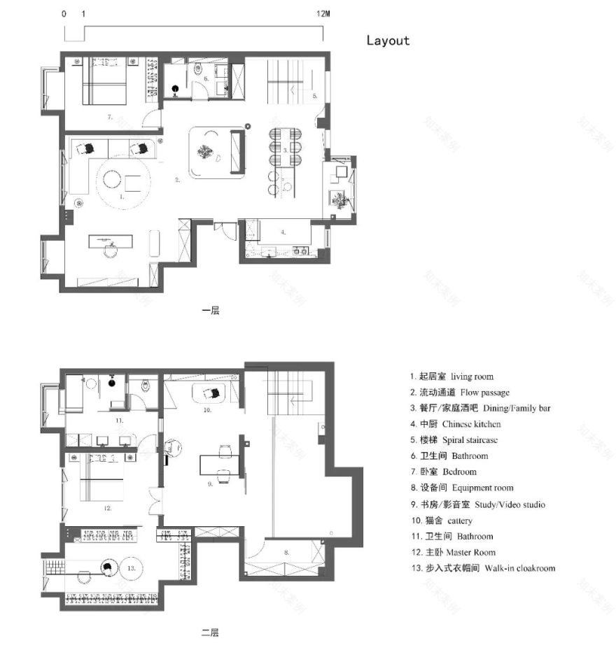 现代简约园林住宅设计丨末那识-27