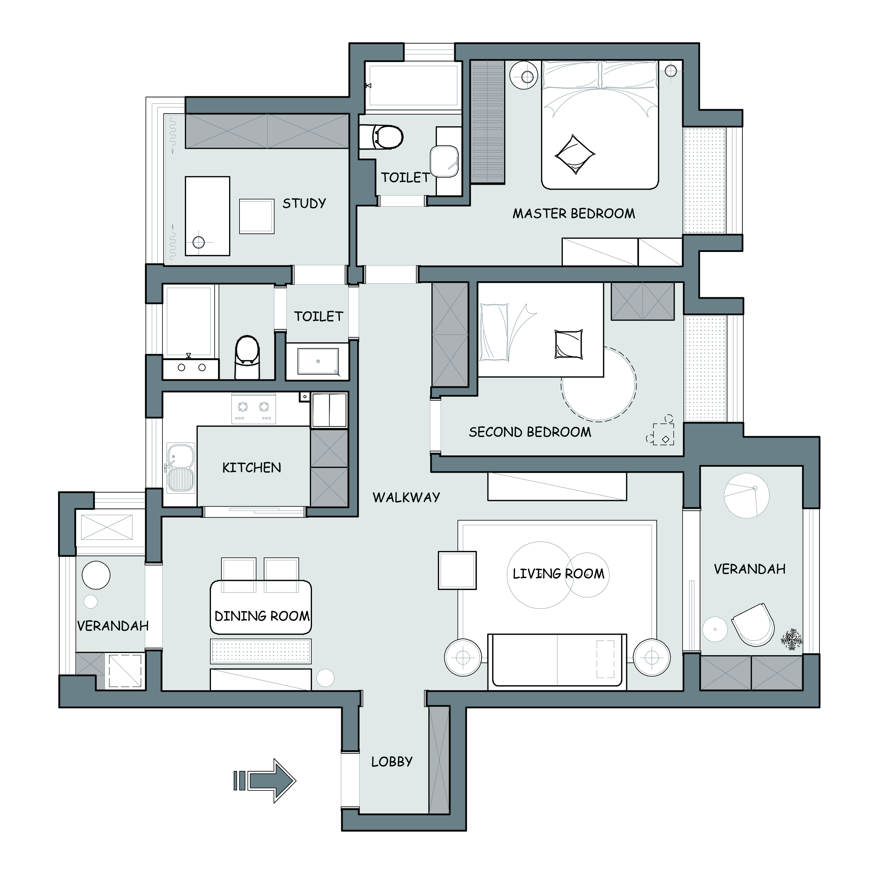 南京江宁轻奢时尚家居,优雅配色混搭彰显达人生活-10