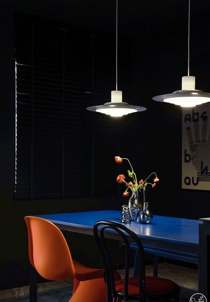 清羽设计丨平层丨粉色楼梯紫色墙壁酷炫星球-26