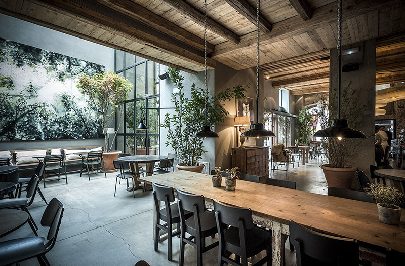 巴塞罗那GATS时尚工业风餐厅-2