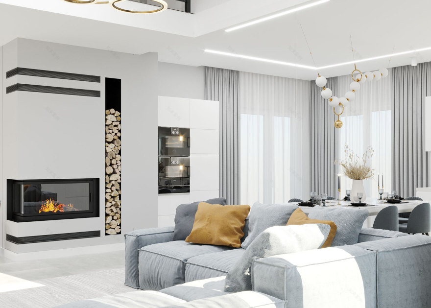 私人住宅一层设计-3