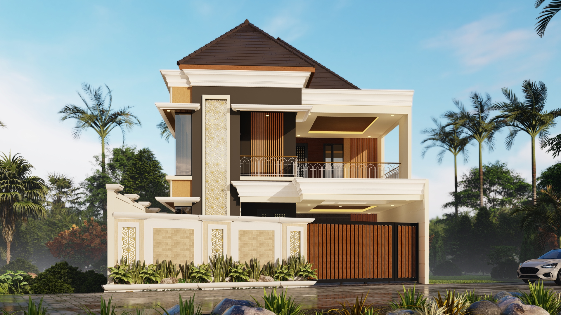 印尼 Batu 市完美别墅设计丨印度尼西亚东爪哇-3