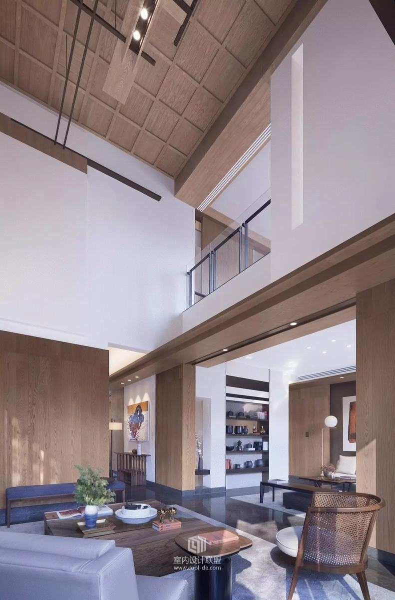 琚宾 新作--郑州美景东望别墅“二木”-17